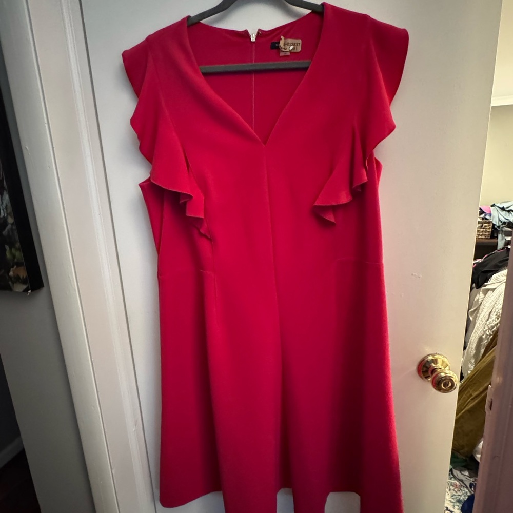 Tommy Hilfiger Pink Ruffle Dress (18 W)